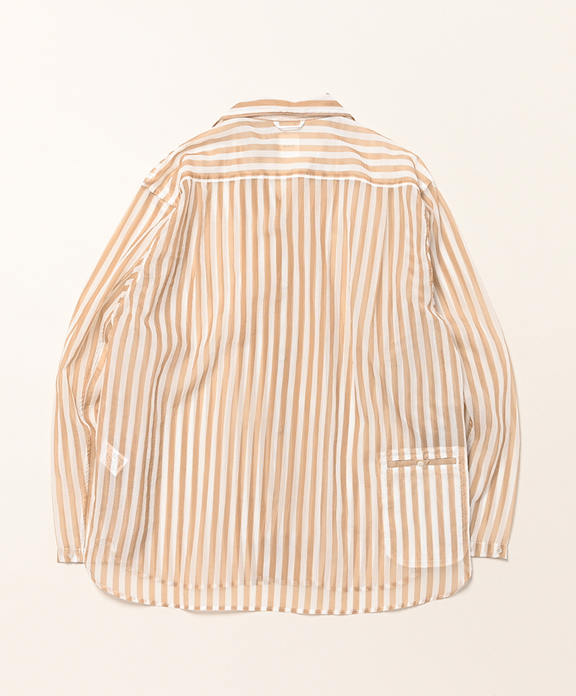Mesh Shirt L/S BG.ST/ベージュ 3(MEN)