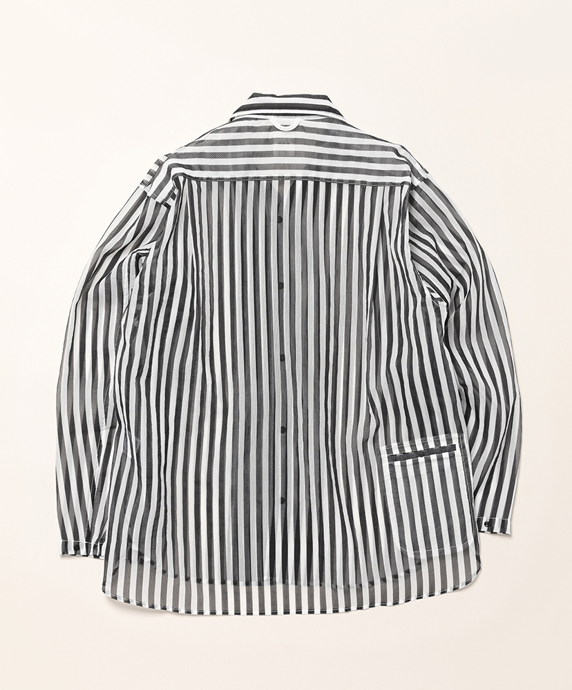 Mesh Shirt L/S BK.ST/クロ 2(MEN)