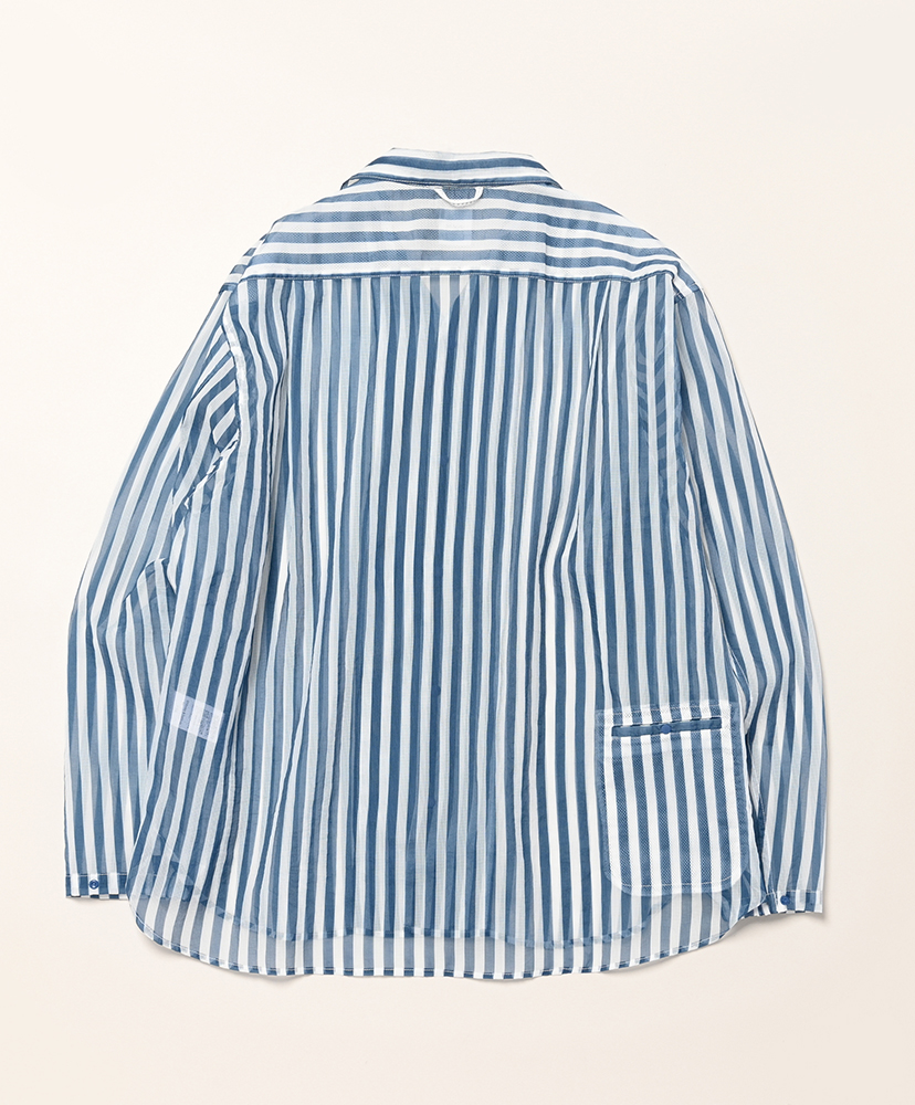 Mesh Shirt L/S BL.ST/ブルー 2(MEN)
