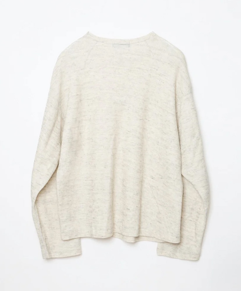 D-shaped Long Sleeve Tee Oatmeal/オートミール L(MEN)
