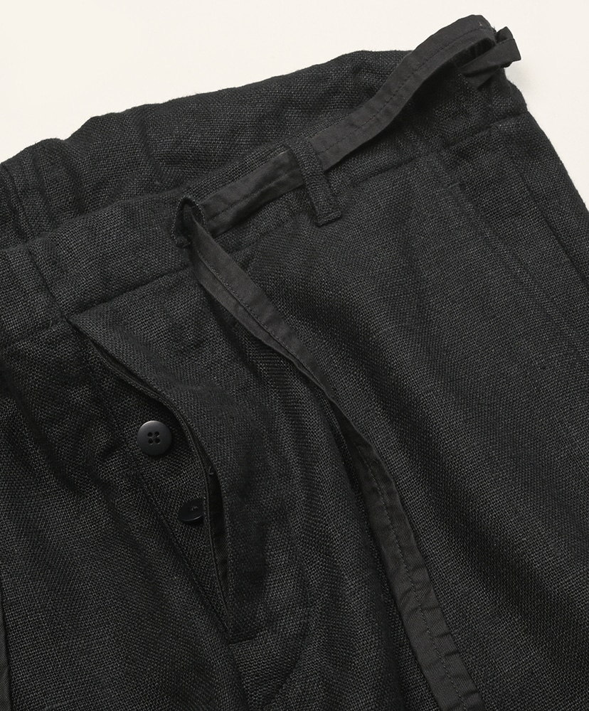 8 Linen Farmer’s Drawstrig Pants Black/ブラック 2(MEN)