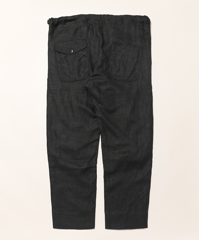 8 Linen Farmer’s Drawstrig Pants Black/ブラック 2(MEN)