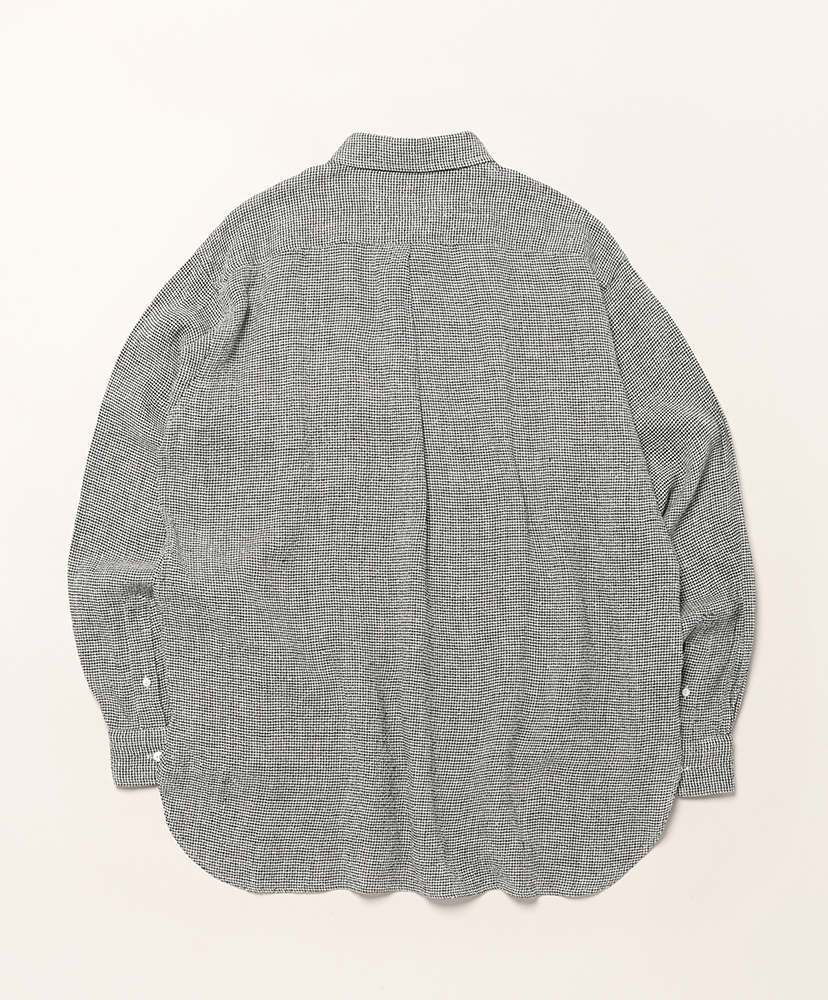 Linen Tweed Grandpa Shirt Houndtooth/ハウンドトゥース 2(MEN)