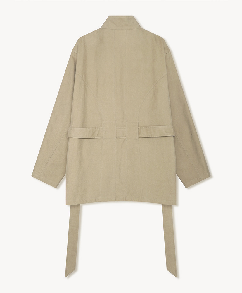 Grover Zip Blouson in Cotton Twill Beige/ベージュ L(MEN)