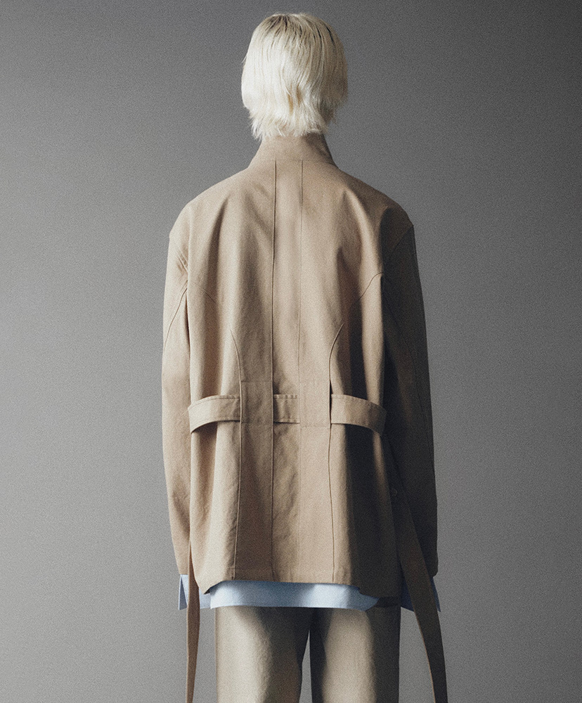 Grover Zip Blouson in Cotton Twill Beige/ベージュ L(MEN)