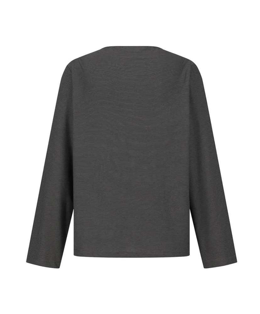 Stripe Boat Neck Long Sleeve Dark Brown/ダークブラウン L(MEN)