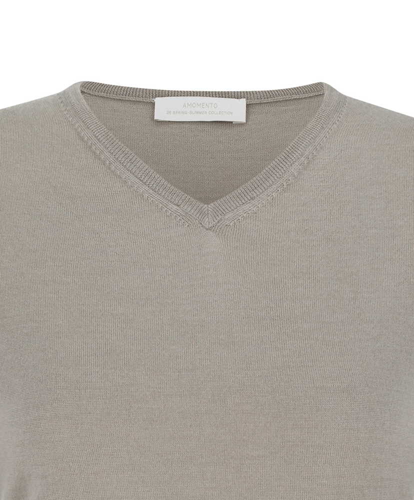 Wool V-Neck Knit Light Khaki/ライトカーキ 1(WOMEN)