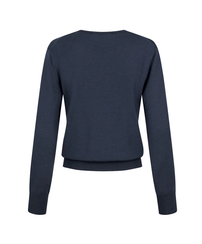 Wool V-Neck Knit Navy/ネイビー 1(WOMEN)