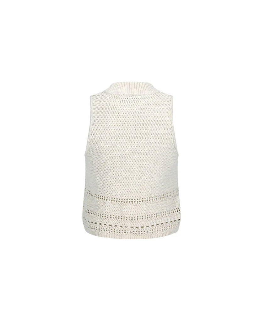 Crochet Knit Vest Beige/ベージュ 1(WOMEN)
