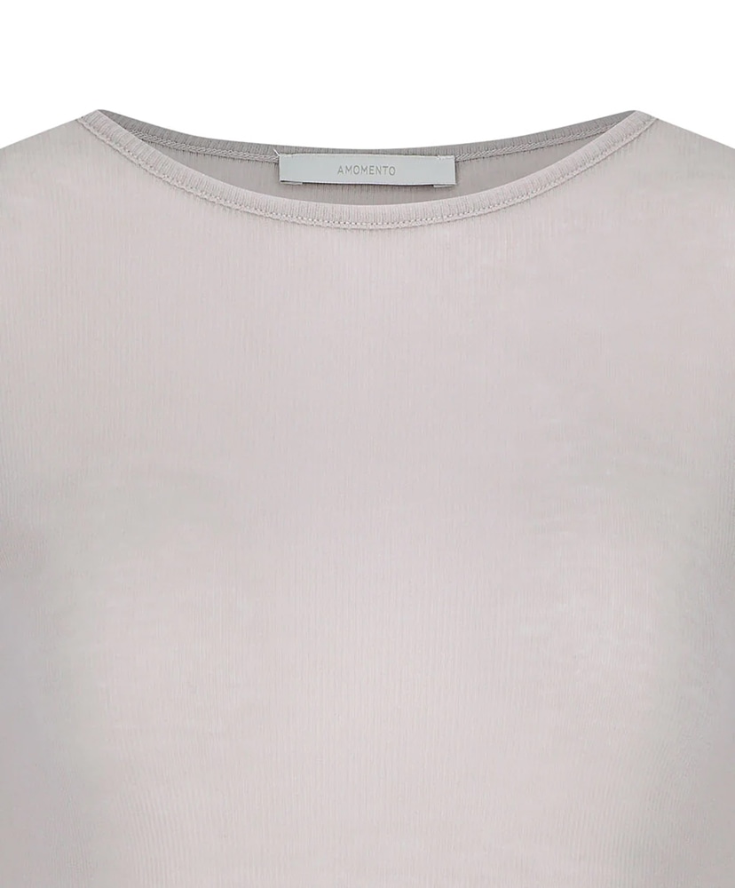 Round Short Sleeve T-Shirt Beige/ベージュ 1(WOMEN)