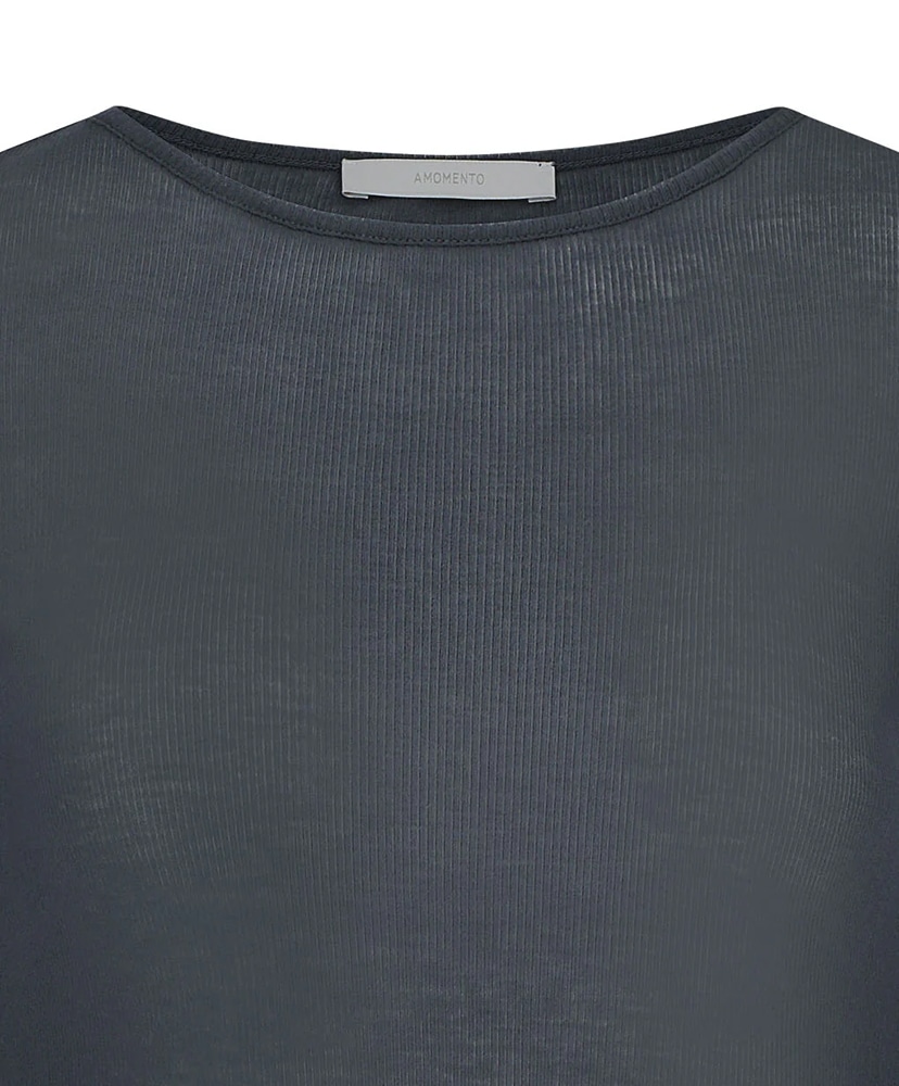 Round Short Sleeve T-Shirt Charcoal/チャコール 1(WOMEN)