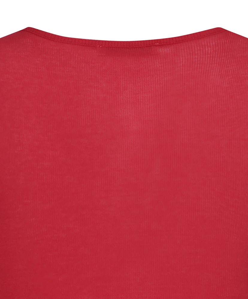 Round Short Sleeve T-Shirt Red/レッド 1(WOMEN)