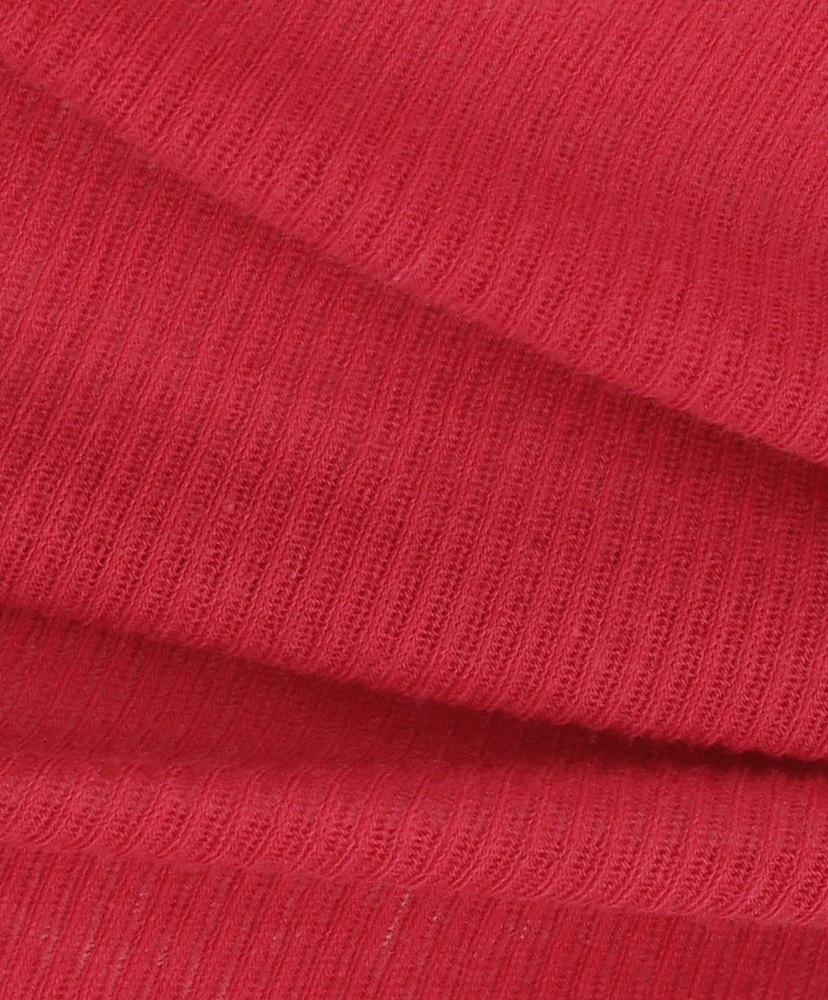 Round Short Sleeve T-Shirt Red/レッド 1(WOMEN)