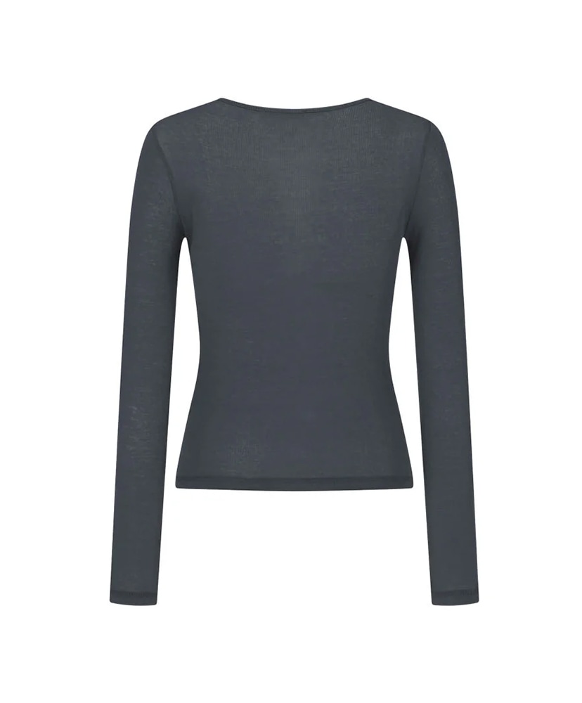 Round T-Shirt Charcoal/チャコール 1(WOMEN)