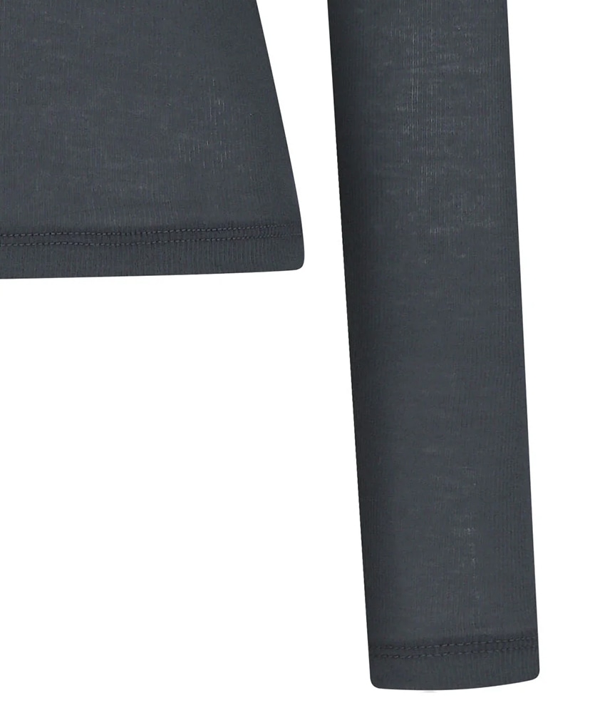 Round T-Shirt Charcoal/チャコール 1(WOMEN)