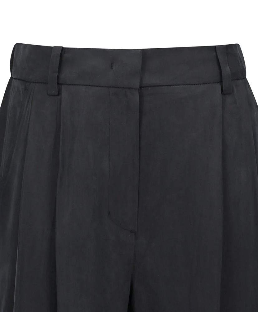 Women's Cupro Two Tuck Wide Pants Black/ブラック 0(WOMEN)