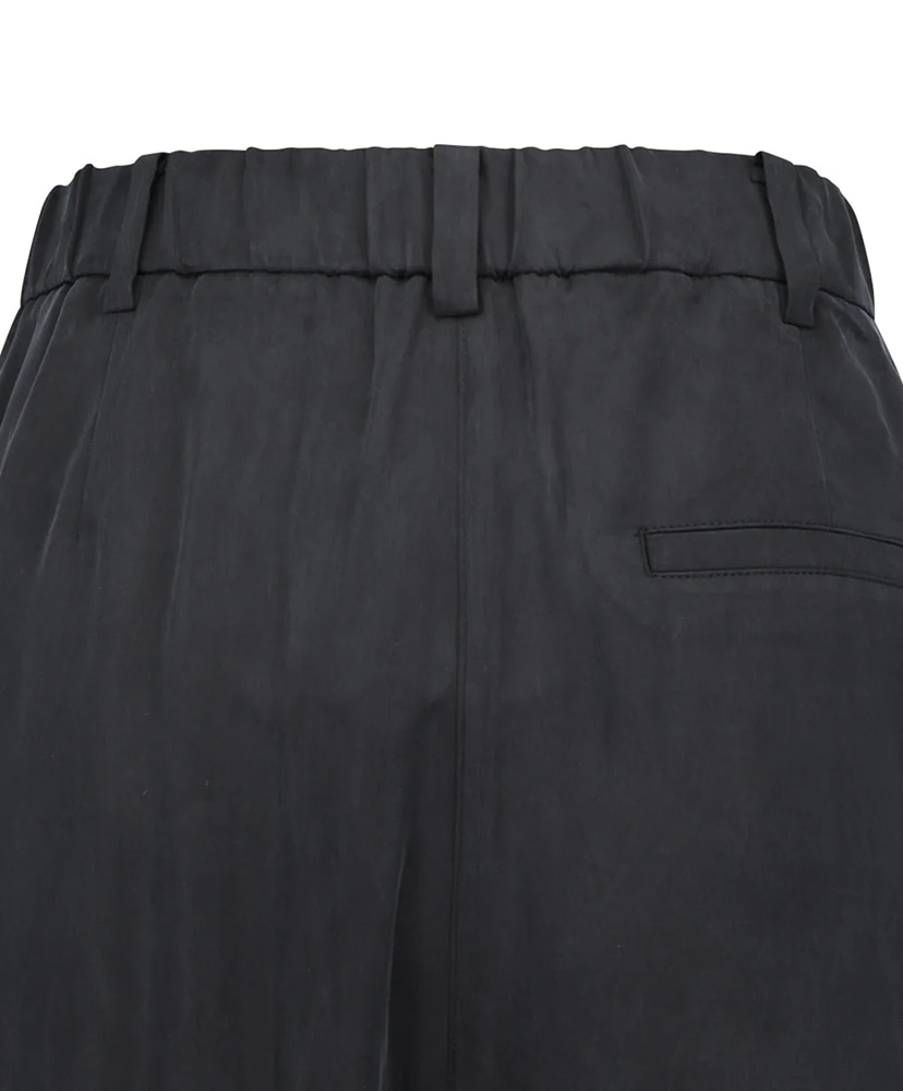 Women's Cupro Two Tuck Wide Pants Black/ブラック 0(WOMEN)