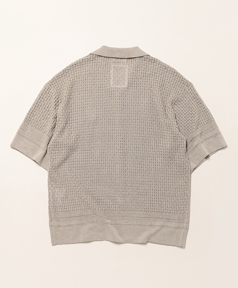 12 Gauge Knit Open Collar Shirt Natural/ナチュラル L(MEN)
