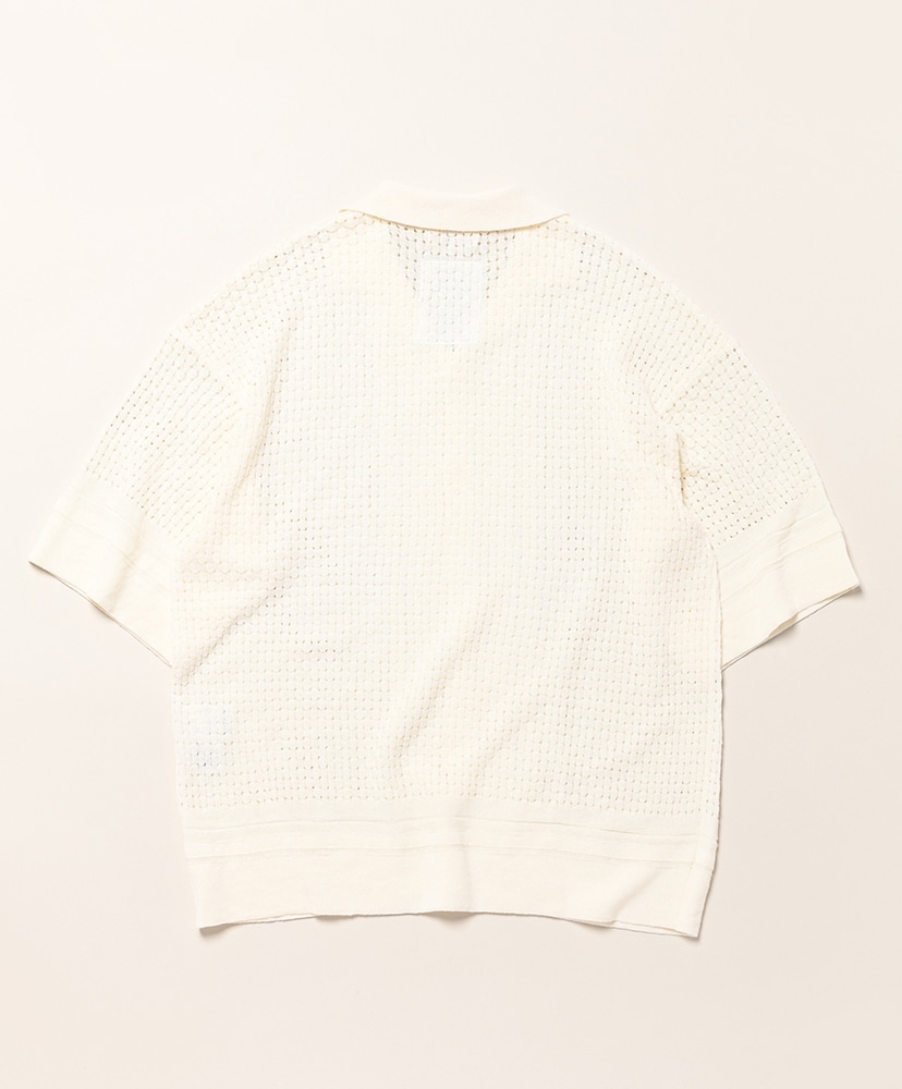 12 Gauge Knit Open Collar Shirt White/ホワイト L(MEN)