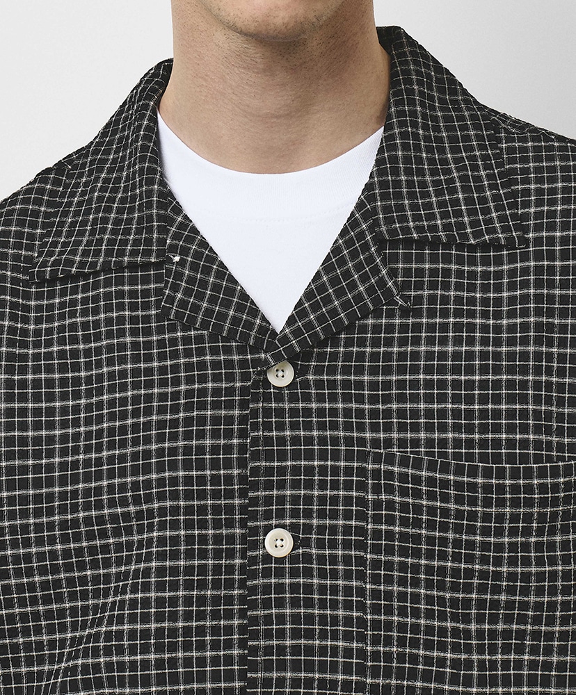 Loose Check Vacation Shirt Black/ブラック L(MEN)