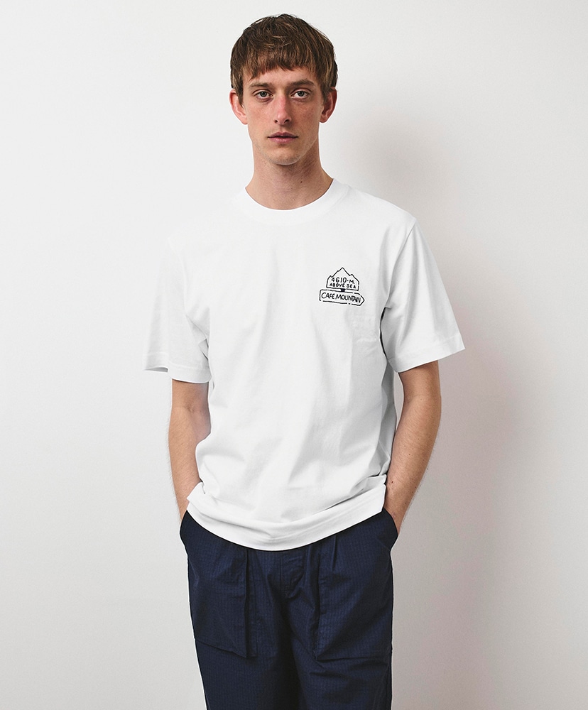 Refuge Tee Natural And Aubergine/ナチュラル アンド オーベルジーヌ L(MEN)