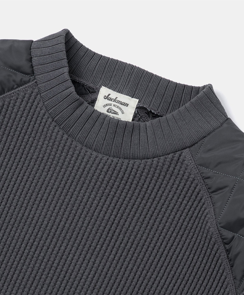 Jackman X Lavenham Waffle Armored Midneck Mens Steel Grey/スチールグレー M(MEN)