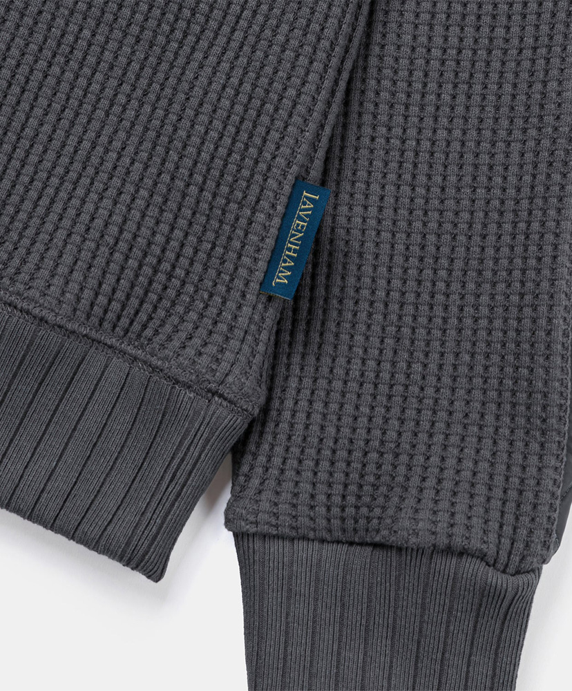 Jackman X Lavenham Waffle Armored Midneck Mens Steel Grey/スチールグレー M(MEN)