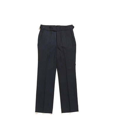 Side Tab Trouser-Wool Gabardine/Uneven Dye(XS(MEN) Navy/ネイビー