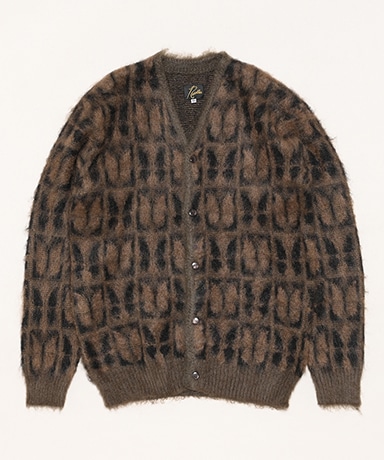 Mohair Cardigan-Papillon(L(MEN) Olive/オリーブ): NEEDLES