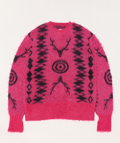 Loose Fit Sweater-S2W8 Native(L(MEN) Pink/ピンク): South2 West8