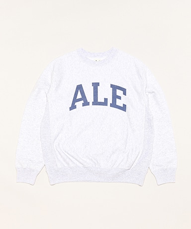 PRINT Sweat Crew-neck P/O(0(WOMEN) Heather White×ALE-Y/ヘザー