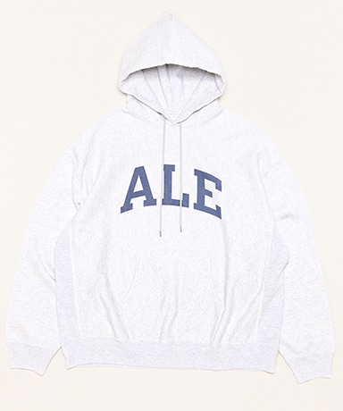 PRINT Sweat Hoodie P/O Big(2(MEN) Heather White×ALE-Y/ヘザー