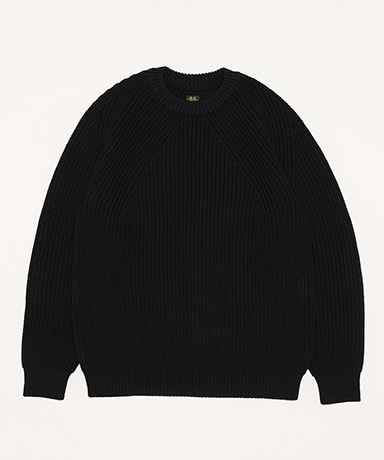 Men Signature Crew Neck(1(MEN) Black/ブラック): BATONER