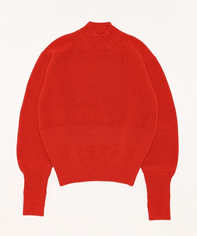 強撚SHETLAND FINE LAMB ARMY SWEATER(3(MEN) Red/レッド): MAATEE&SONS