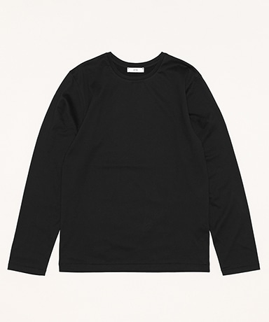 Suvin 60/2 Perfect L/S T-Shirt(1(WOMEN) Black/ブラック): ATON