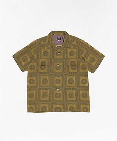 NEEDLES[ニードルズ] 23SS S/S Classic Shirt-PE/R Chain Border Jq.