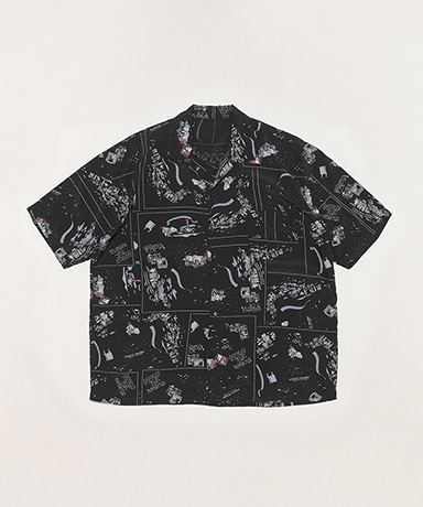 Porter Classic/ポータークラシック Aloha Shirt French Film [Black]