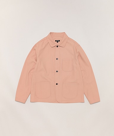 Three Pocket Jacket-Organic Cotton Twill(L(MEN) Pink/ピンク