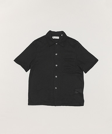 OUR LEGACY[アワーレガシー] 23SS Box Shirt Shortsleeve - Boucle [Black]