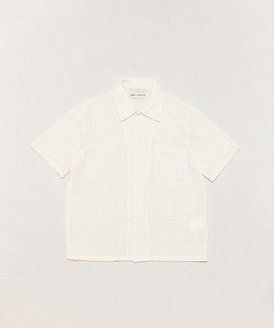 OUR LEGACY[アワーレガシー] 23SS Box Shirt Shortsleeve - Boucle [White]