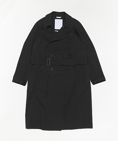 OVERCOT OOMARU ダークグレー ウール ピーコート（OVERCOAT