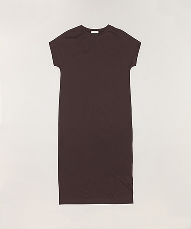 Suvin 60/2 Cap Sleeve Dress(01(WOMEN) Burgundy/バーガンディ): ATON