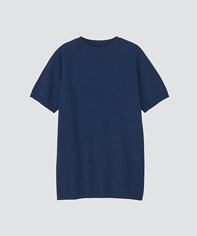 Basic Mid Wool Half Sleeve Crew