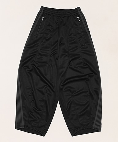 LOFTMAN別注 H.D. Track Pant - Poly Smooth(1(WOMEN)  Black×Charcoal/ブラック×チャコール): NEEDLES