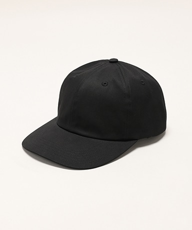 E-008B Cotton Chino 6panel Cap(F(MEN) Black/ブラック): KIJIMA TAKAYUKI