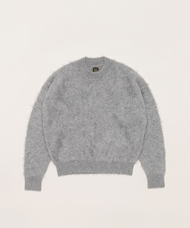 Women Cashmere Fox Fur Crew Neck