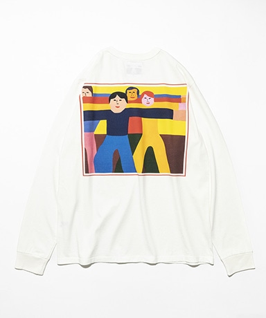PEACE LS(M(MEN) White/ホワイト): TACOMA FUJI RECORDS PEACE LS(M(MEN) White/ホワイト): TACOMA FUJI RECORDS