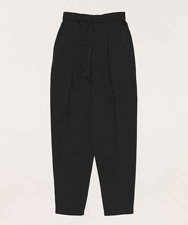 Satin Tapered Trousers(0(WOMEN) Black/ブラック): Graphpaper