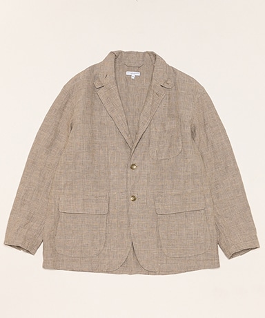 Loiter Jacket-Linen Glen Plaid(XS(MEN) Beige/ベージュ): ENGINEERED