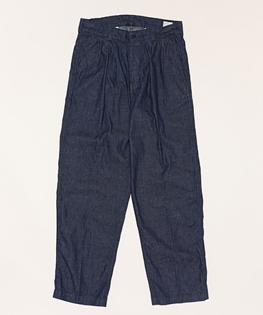 Two Tuck Denim Wide Trouser（Unisex）(0 One Wash/ワンウォッシュ): orSlow